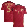 Maglia ufficiale Belgio Vertonghen 5 Casa Euro 2024 per Uomo